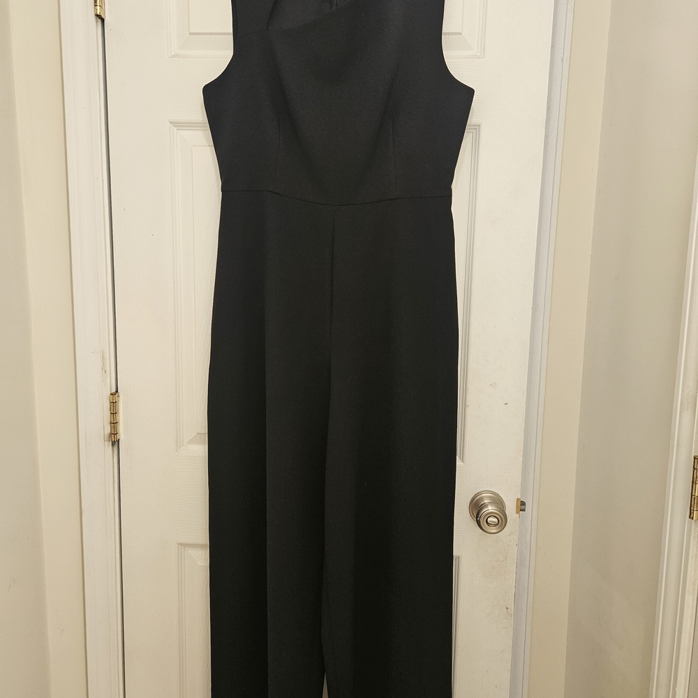 BCBG Maxazria Black Sleeveless Jumpsuit  - Sz Large